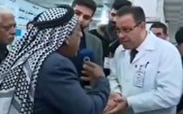 فوت یک مرد معترض به کمبود دارو در مقابل دوربین تلویزیونی 