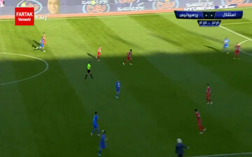 گل اول استقلال به پرسپولیس + فیلم
