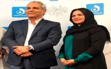 مهران مدیری پس از کنسرت کنار بازیگر زن