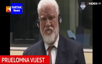 لحظه خودکشی فرمانده جنگ بوسنی در جریان جلسه دادگاه! + فیلم