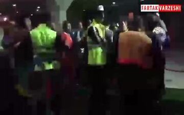 جنجال و درگیری در پایان بازی سایپا و پرسپولیس 