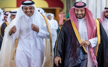 گفت‌وگوی محمد بن سلمان و امیر قطر درباره امنیت منطقه