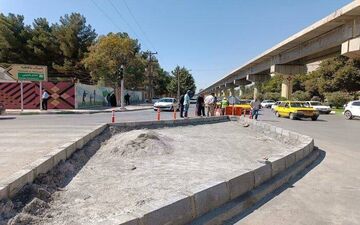 تسهیل در تردد خودروها با مسدودسازی دوربرگردان حافظیه 