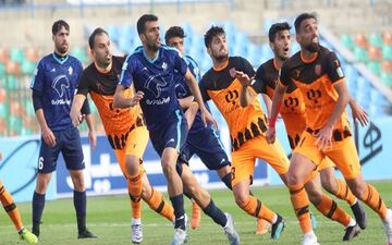 پایان نیمه اول|توقف خانگی مس رفسنجان مقابل پیکان