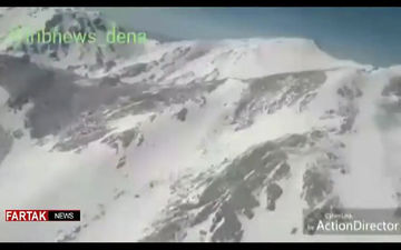 فیلم دیگری از لاشه هواپیمای آسمان