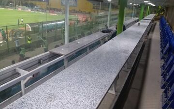 افتتاح جایگاه خبرنگاران ورزشگاه تختی آبادان