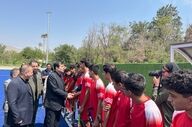 دیدار وزیر ورزش از تمرینات ملی‌پوشان هاکی