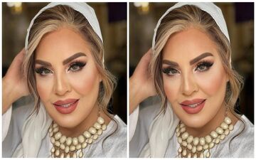 میکاپ جنجالی زهره حمیدی سوژه شد / خانم بازیگر مثل تازه عروسا آرایش کرده!