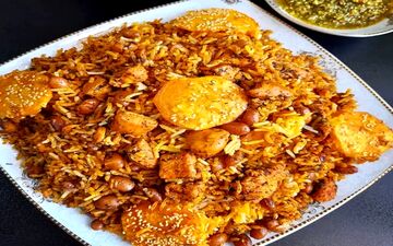 پلو لوبیا چیتی خوشمزه و ساده به روش فوری رو این طوری درست کن!