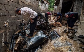  بارش باران و سیلابی شدن مسیلها در ۷ استان کشور