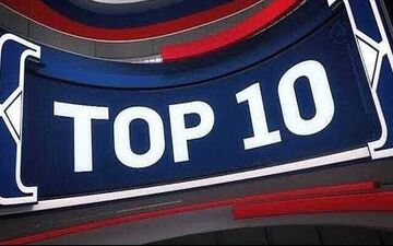 10 حرکت برتر بسکتبال NBA در دیدارهای امروز + فیلم