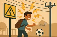 برق‌گرفتگی تلخ دانش‌آموز لنگرودی هنگام بازی در مدرسه