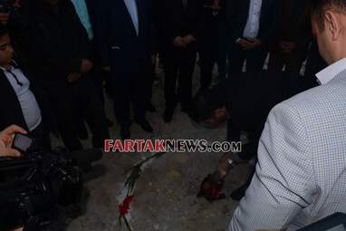 گزارش تصویری از کلنگ زنی مجتمع فرهنگی ورزشی سرپل ذهاب توسط مدیرعامل بانک شهر