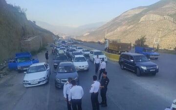 محدودیت ترافیکی در محور کندوان