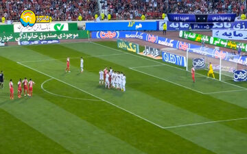 گل اول پرسپولیس به سپیدرود رشت + فیلم