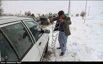 لزوم تردد با زنجیر چرخ در محورهای 5 استان