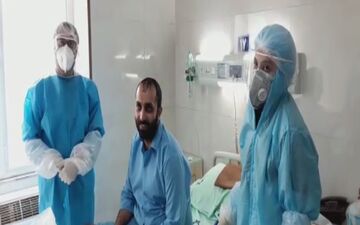 بیمار قمی: برای زحمت شبانه روزی کادر درمانی اشک ریختم/فیلم