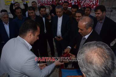 گزارش تصویری از کلنگ زنی مجتمع فرهنگی ورزشی سرپل ذهاب توسط مدیرعامل بانک شهر