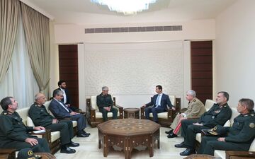  سرلشکر باقری با رئیس جمهوری سوریه دیدار و گفت و گو کرد