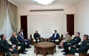  سرلشکر باقری با رئیس جمهوری سوریه دیدار و گفت و گو کرد