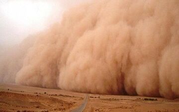 پایان هفته‌ جاری هوای یزد طوفانی است