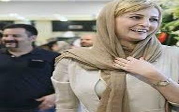 سلفی جالب خانم بازیگر با همسر معروفش