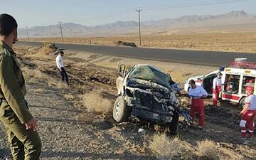 واژگونی مرگبار تویوتا در محور سلفچگان به دلیجان 