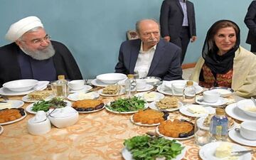  دو بازیگر مطرح سینما و تلویزیون در کنار حسن روحانی+عکس