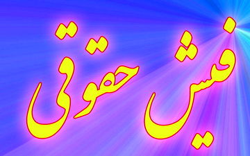 بازهم فیش‌های حقوقی!