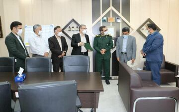 محسن دارابی فرمانده پایگاه مقاومت بسیج کارمندی سازمان صمت استان کرمانشاه شد