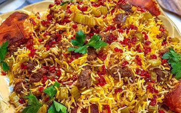 یک غذای مجلسی و خوشمزه: پلو شاه عباسی را به آسانی بپزید + ویدئو