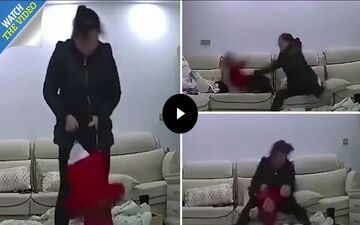 رفتار وحشتناک پرستار شیطان صفت با کودک ۱۰ ماهه! +فیلم 
