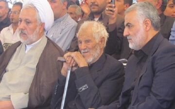 آغاز مراسم تشییع پیکر پدر سردار سلیمانی