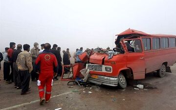 واژگونی مینی‌بوس در محور سنندج ـ مریوان/ ۶ نفر کشته و زخمی شدند 