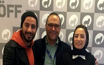 نوید محمدزاده همراه زوج هنرمند در پایتخت استونی 