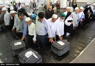 بازگشت اولین گروه حجاج به همدان + عکس