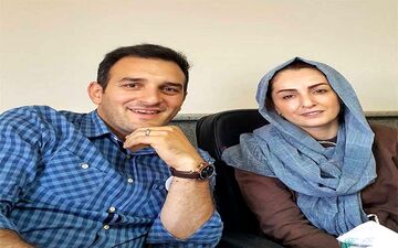 شقایق دهقان و میثم درویشان پور در پشت صحنه خندوانه + عکس