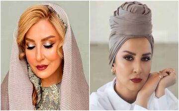آواز خانی به سبک مرجانه گلچین! / حرکات عجیب مرجانه گلچین + ویدئو