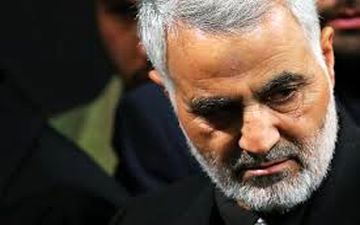 حضور حاج قاسم در مراسم عزای فاطمی