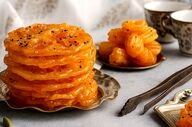 طرز تهیه زولبیا و بامیه مجلسیِ بازاری در خانه