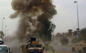 یک کاروان نظامی دیگر آمریکا در عراق هدف حمله قرار گرفت